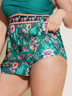 Floral Twist-Front One-Piece Swimsuit