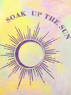 Sun-soaked Print Ombre Gradient T-Shirt