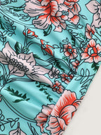 Floral Print Tummy-Control One-Piece Swimsuit