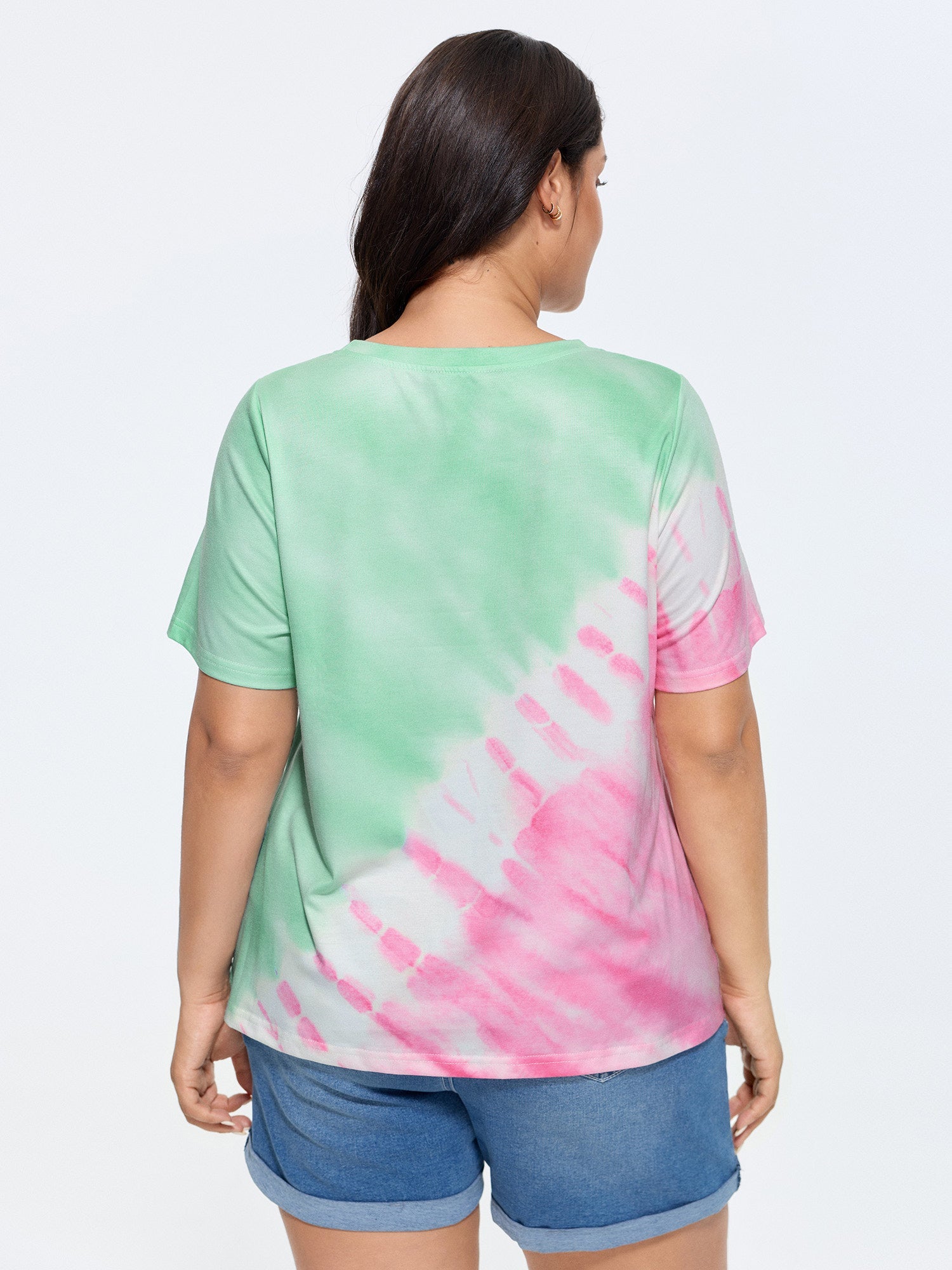 Supersoft Tie-Dye Effect Stretchy T-Shirt
