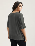 Supersoft Round Neck Plain T-Shirt
