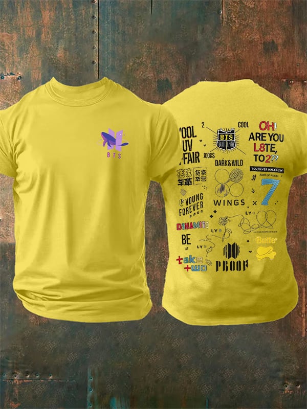Men's  BTS Print T-Shirt