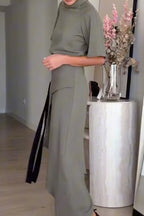 Women's Color Block Long Commuter Dress
