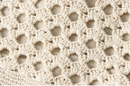 Crocheted Lace Trim Shoulder Bag