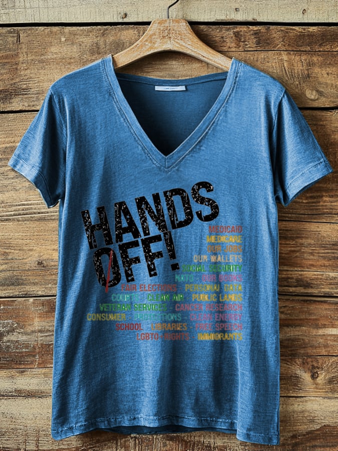 🔥Buy 3 Get 15% Off🔥Women's Casual Hands Off Printed T-Shirt