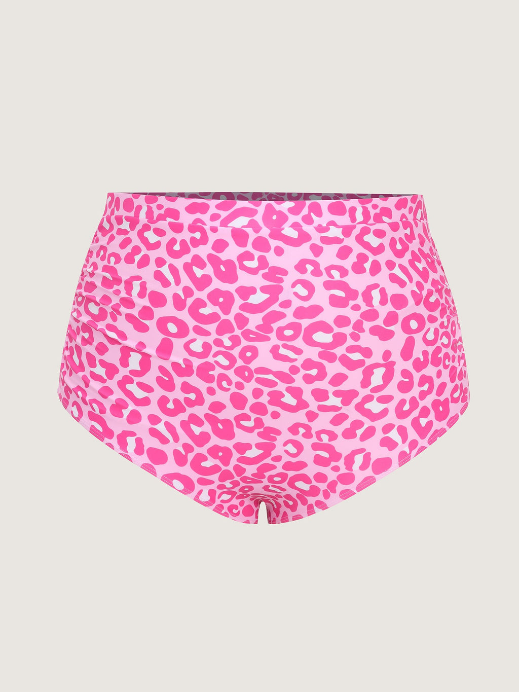Flirty Leopard Print High Waisted Swim Bottoms