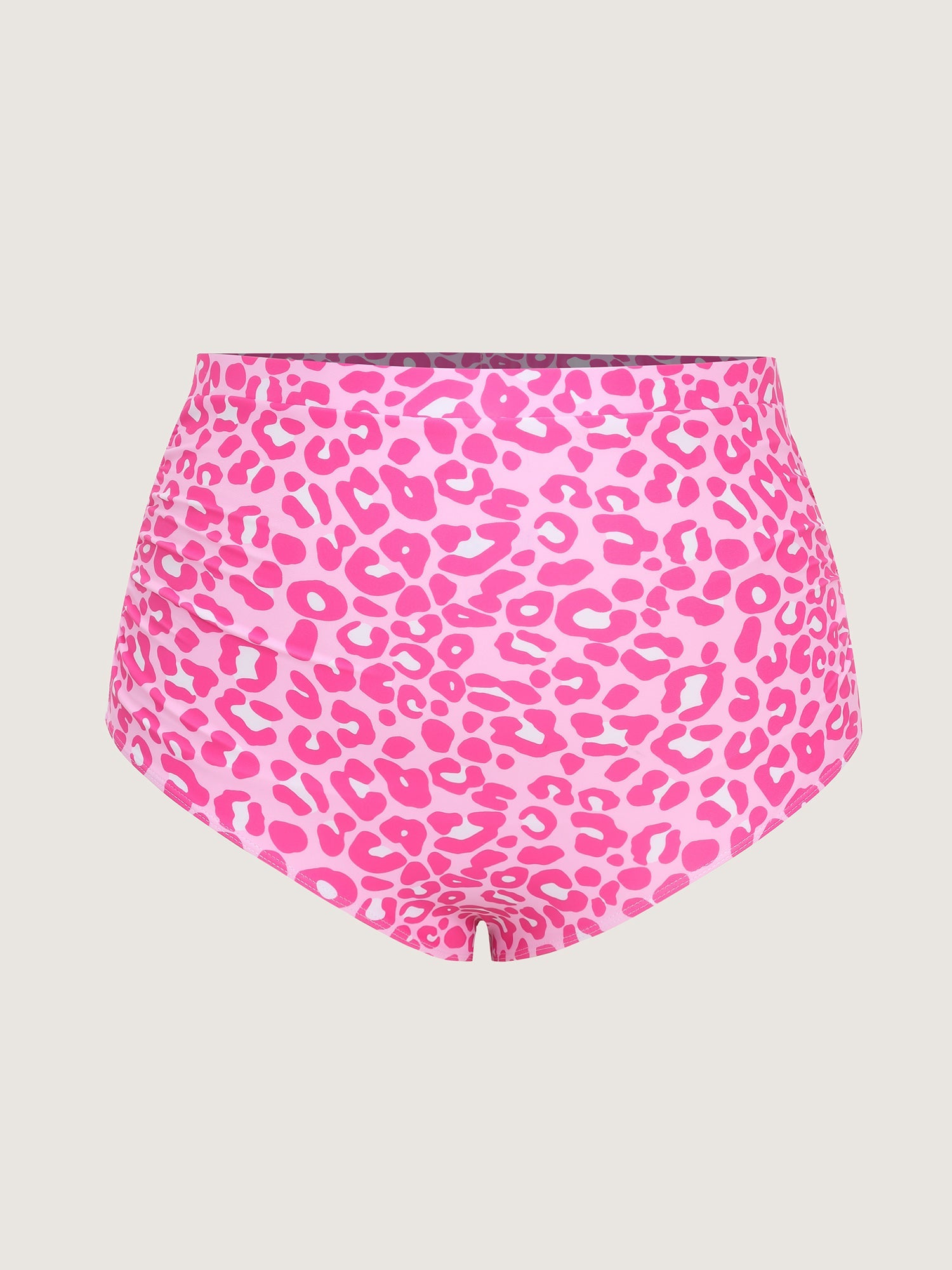 Flirty Leopard Print High Waisted Swim Bottoms