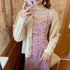 Cute Wool Blend Sweater Cardigan