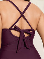 Tummy-Control Side Panel One-Piece Swimsuit