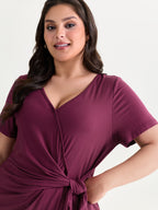 Supersoft Draped Side-Tie T-Shirt