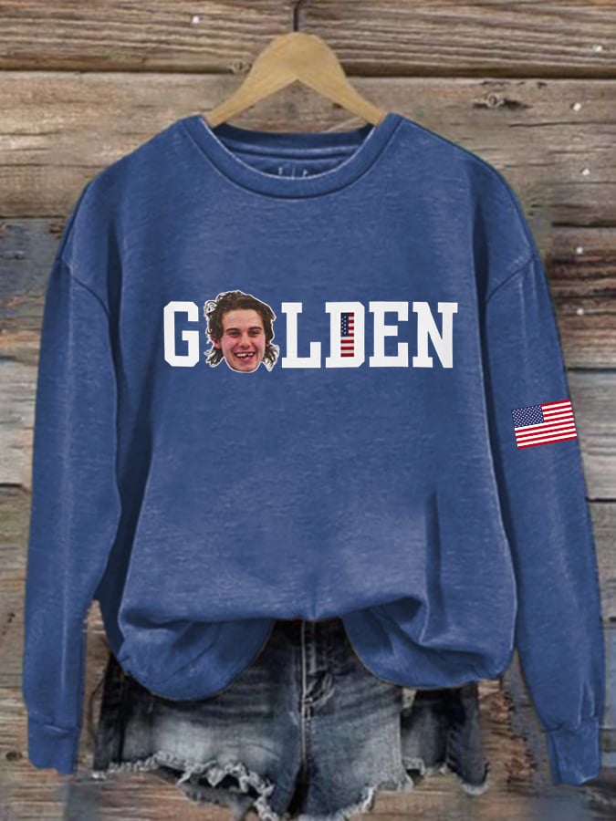 Women's  Hockey Print Sweatshirt