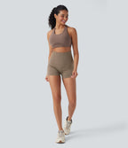 Seamless Flow Super High Waisted Yoga Biker Shorts 3''