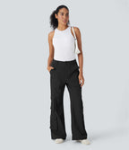 Mid Rise Casual Cargo Pants with Pockets