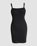 Bandeau Spaghetti Strap Sleevless Mini Dress Casual Slim Fit Bodycon Dress