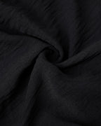 Frill Trim Off Shoulder Short Sleeve Tie Waist Overalls Casual Textured Jumpsuit