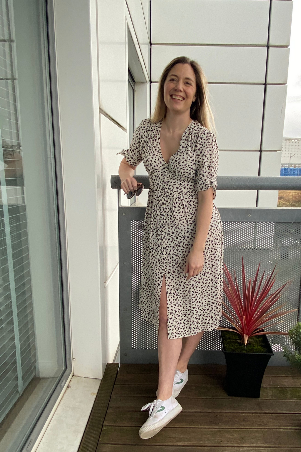 Jo - Midi Button Front Dress - Multi
