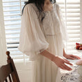Stitched Lace Vintage French Sleep Gown