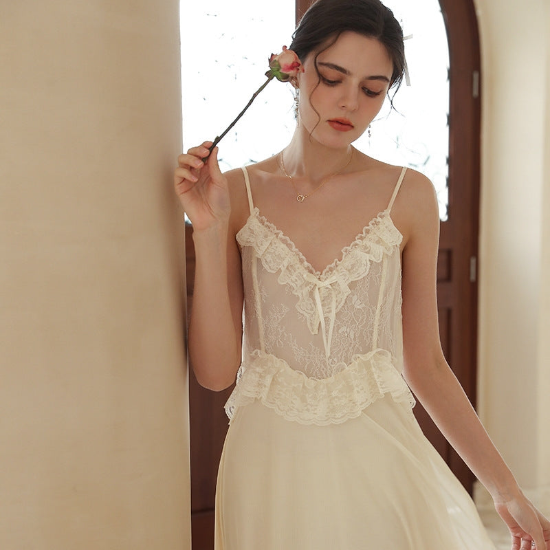 Fairycore 2pcs Tulle Sleep Dress Set