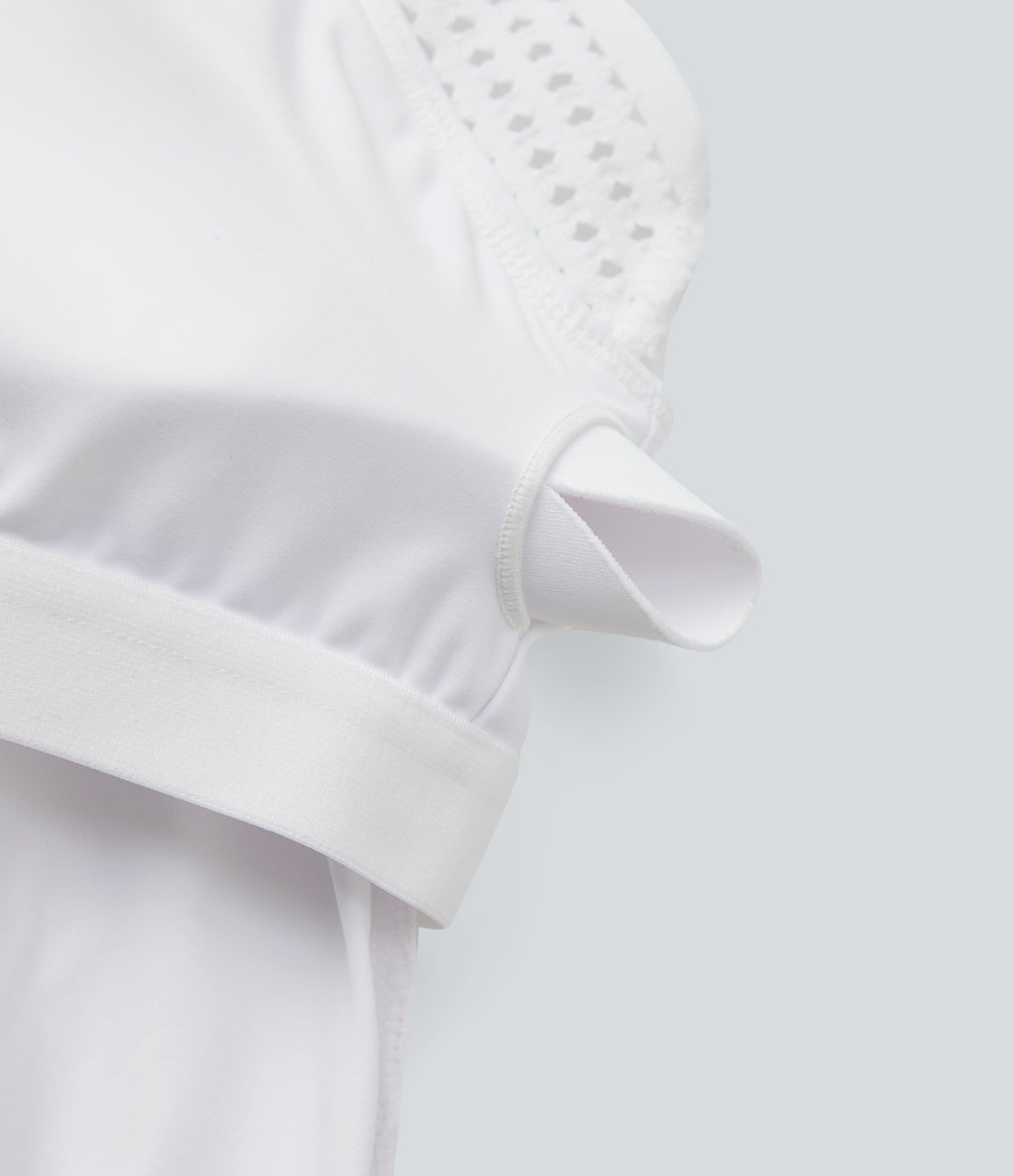SoftlyZeroTM Airy Halter Draped Cool Touch Yoga Top-UPF50+