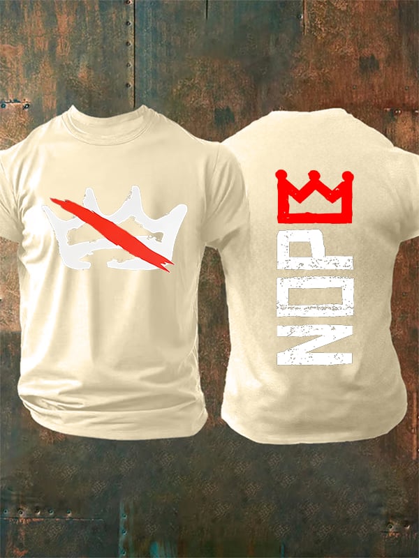 🔥Buy 3 Get 15% Off Men's Nope, No Kings In America Print T-shirt