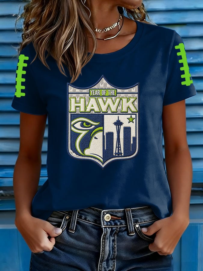 Women's Football Print T-shirt