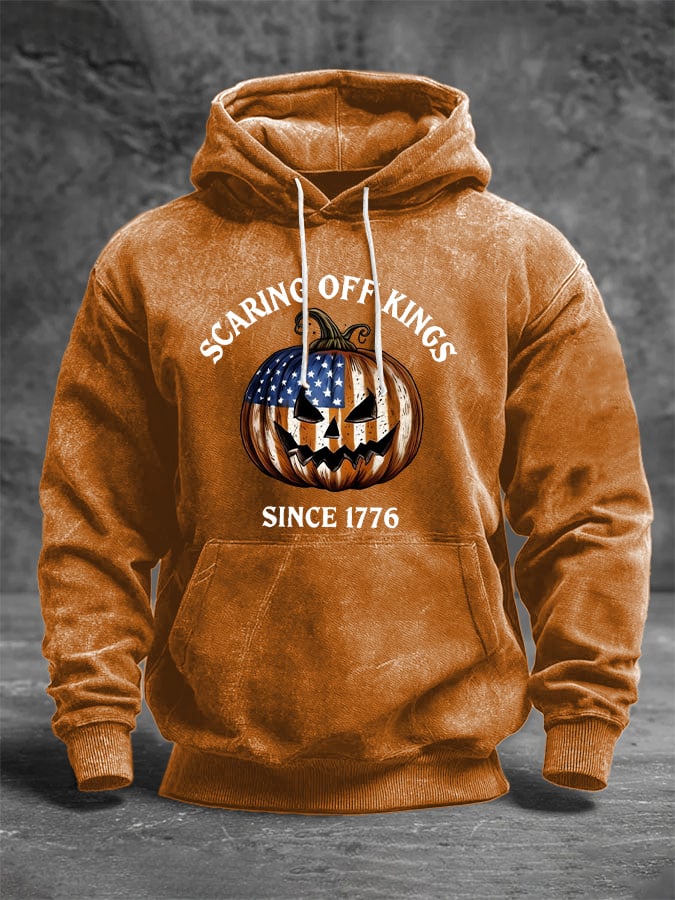 🔥Buy 3 Get 15% Off🔥Men's Scaring Off Kings Print Hoodie