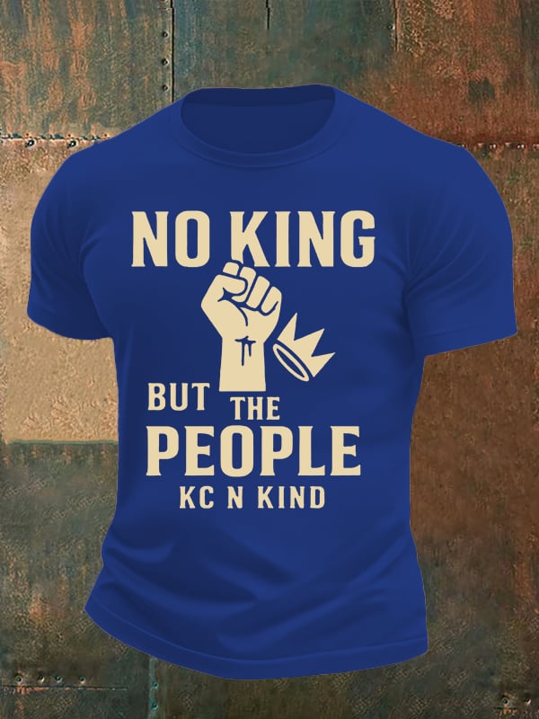 Men's no king but the people KC N kind print  T-Shirt