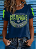 Women's Football Print T-shirt