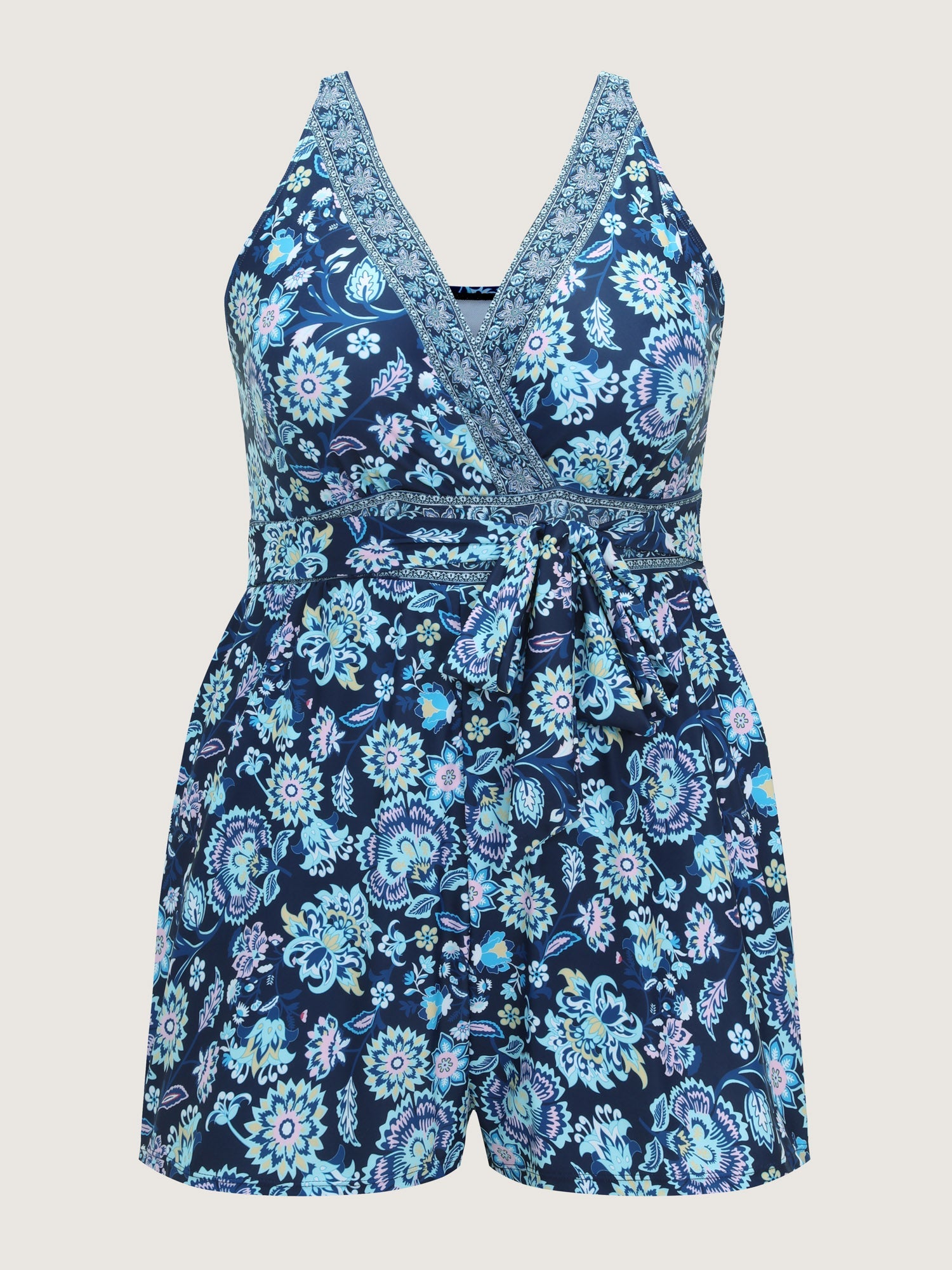 Floral Escape Pockets One-Piece Swimsuit