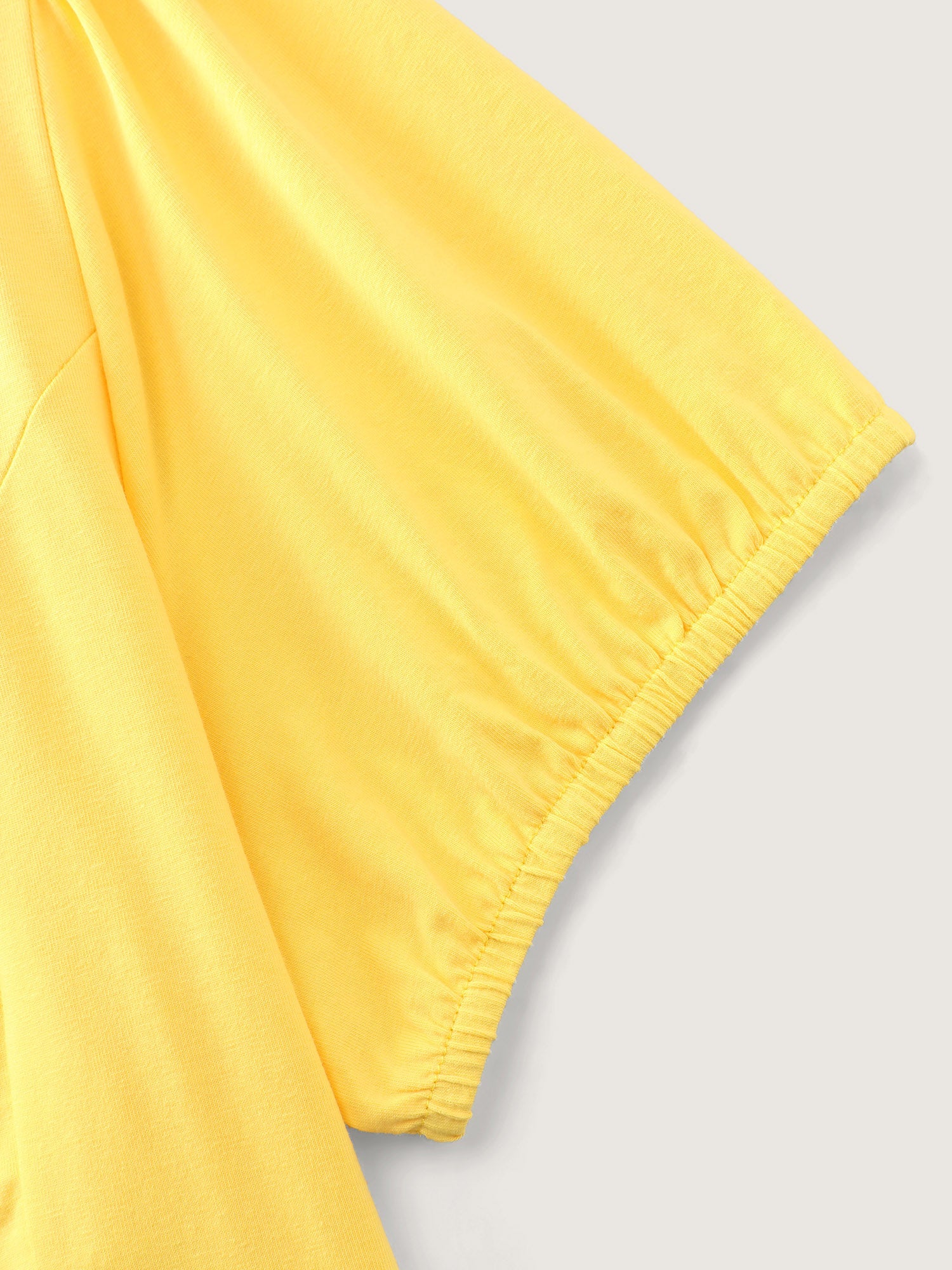 Back-Tie Cut-Out Plain Knit Top
