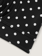 Polka Dots Deep V-Neck Bikini Top