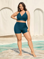 Sculpting Pockets Solid Swim Shorts