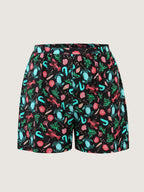 Ocean Print Pockets Swim Shorts