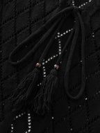 Hollowed-Out Tassel Hem Swim Cover-Up