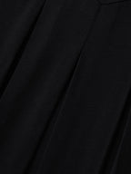 Embroidered Neckline Pleated Front Panel Tank Top