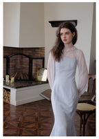 Sheer Chiffon Bottom Top + Mermaid Slip Dress