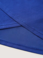 Twist-Front Boat Neckline Plain Knit Top