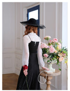 Chiffon Top & Velvet Slip Dress