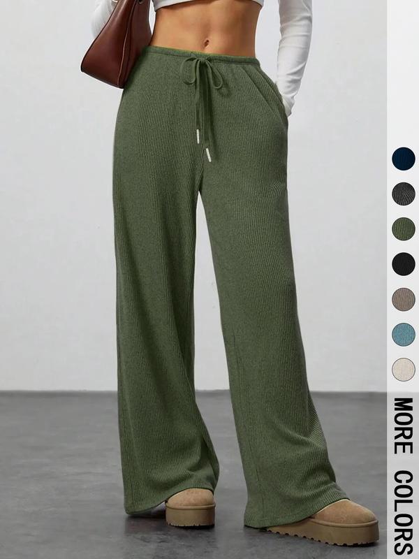 High Waist Comfortable Wide Leg Casual Jogging Pants, Versatile Athletic Trousers for Relaxed Fit, Ideal for Everyday Wear