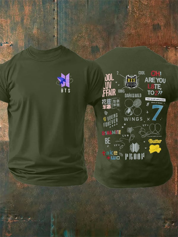 Men's  BTS Print T-Shirt