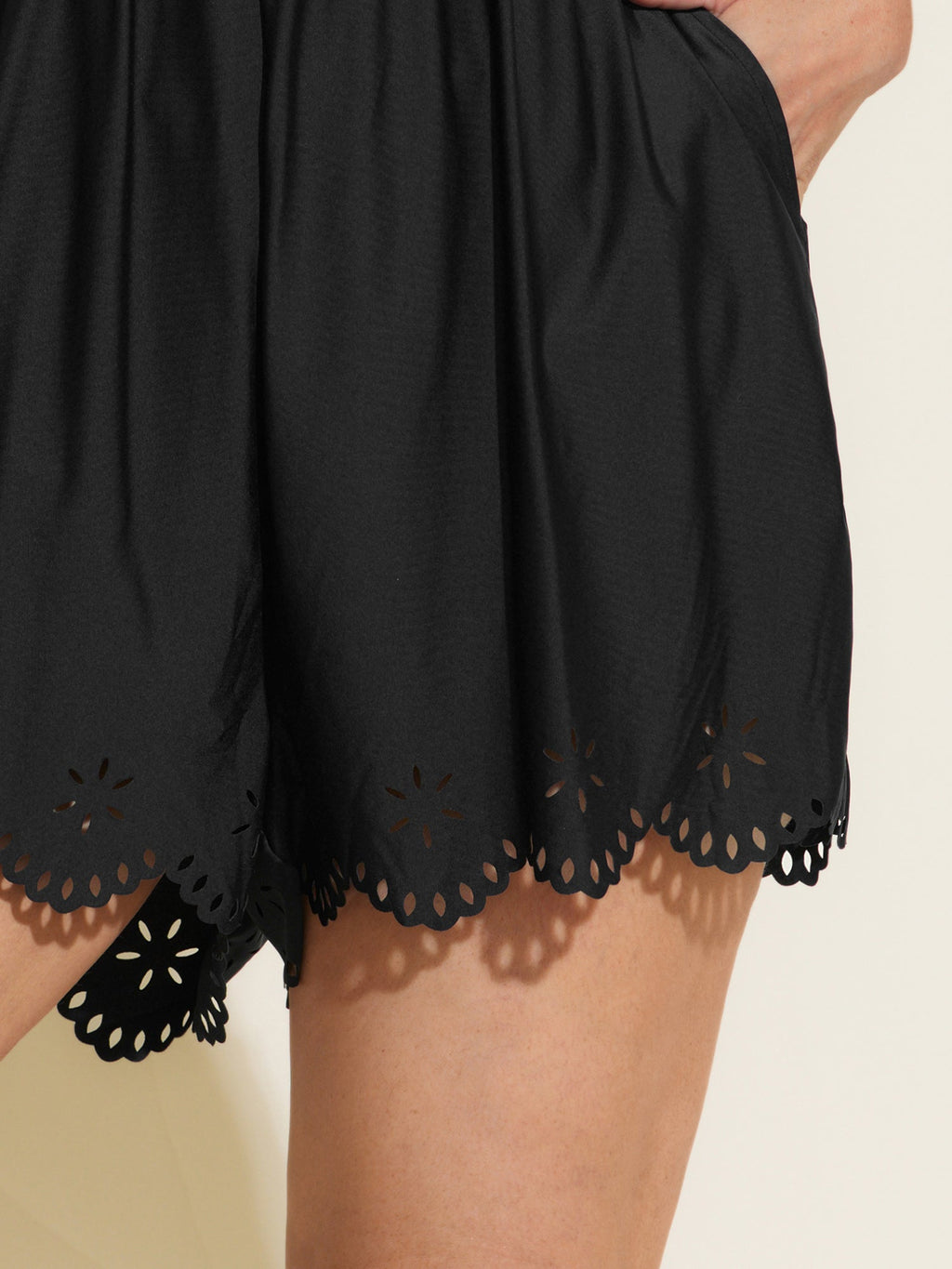 Laser Cut Pockets One-Piece Swim