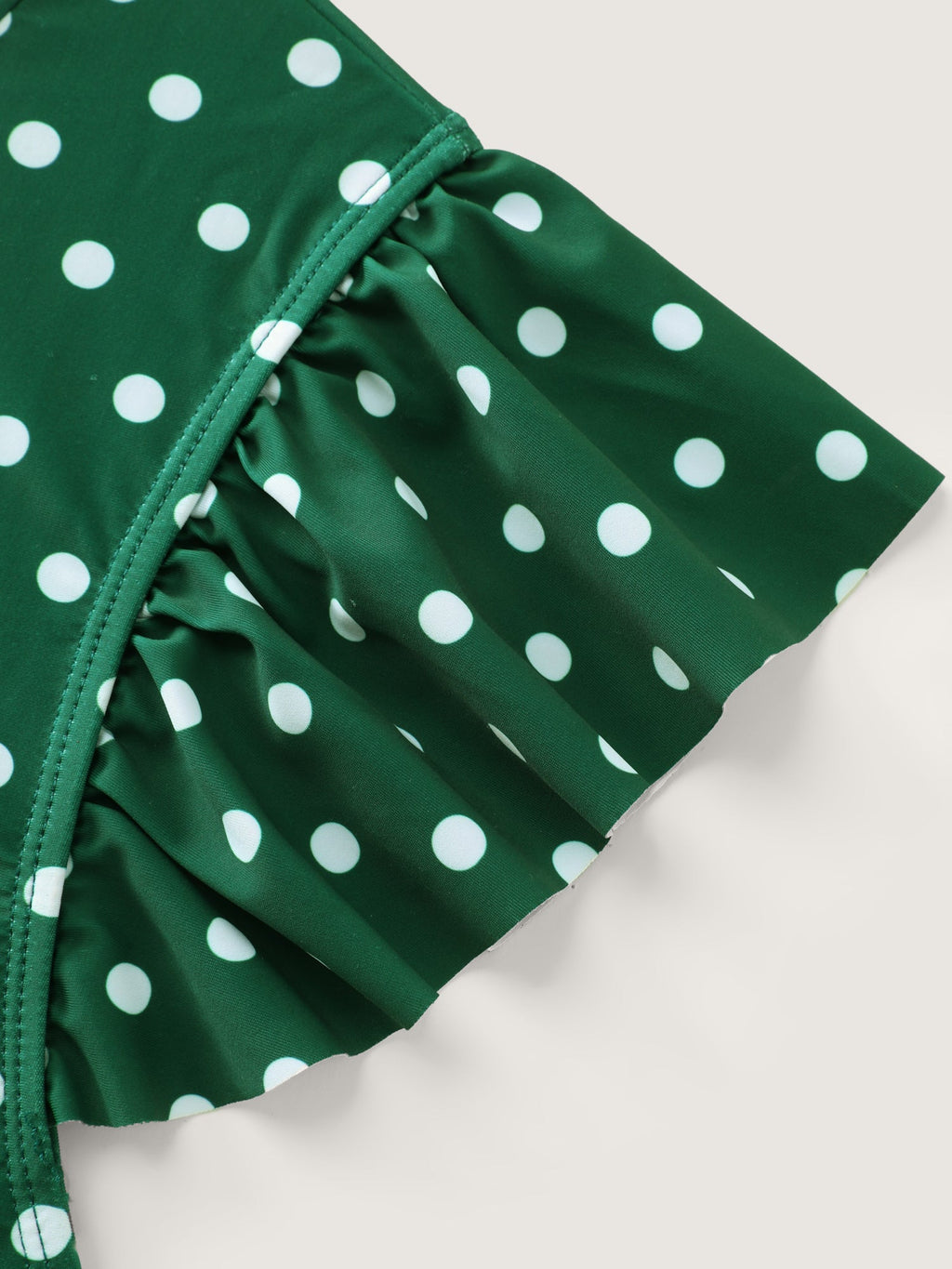 Polka Dots Flutter Sleeve One-Piece Swimsuit