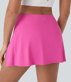SoftlyZeroTM QuickDry High Waisted Butt Lifting Tie Front 2-in-1 Mini Yoga Skirt with Pocket