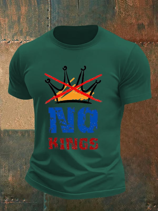 🔥Buy 3 Get 15% Off🔥Men's   NO KINGS Print T-Shirt