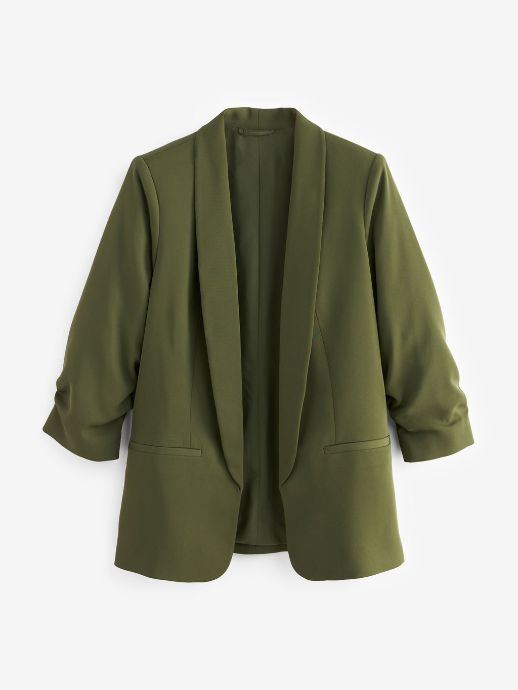 Loose Pleated Sleeve Suit Jacket