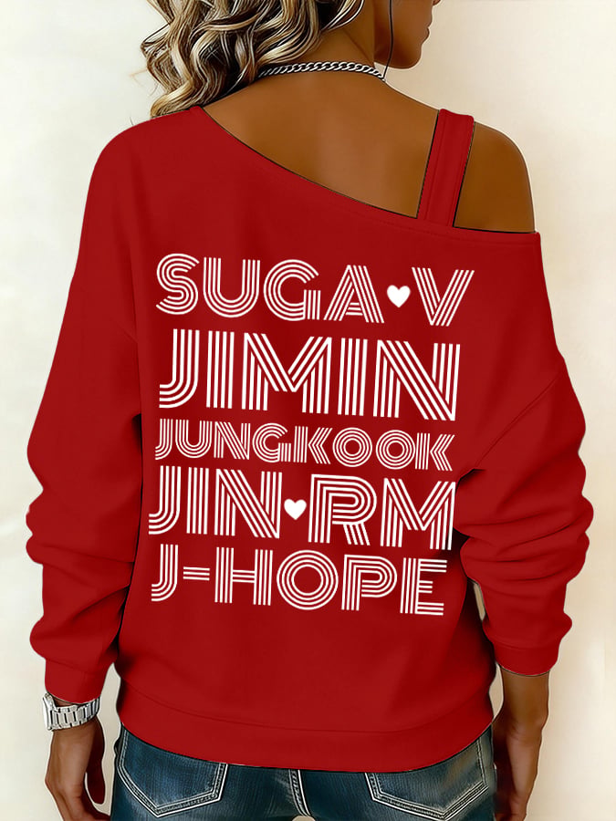 Women's BTS lovers Printed Sweatshirt