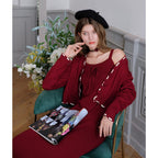 Retro Style Knitted Set