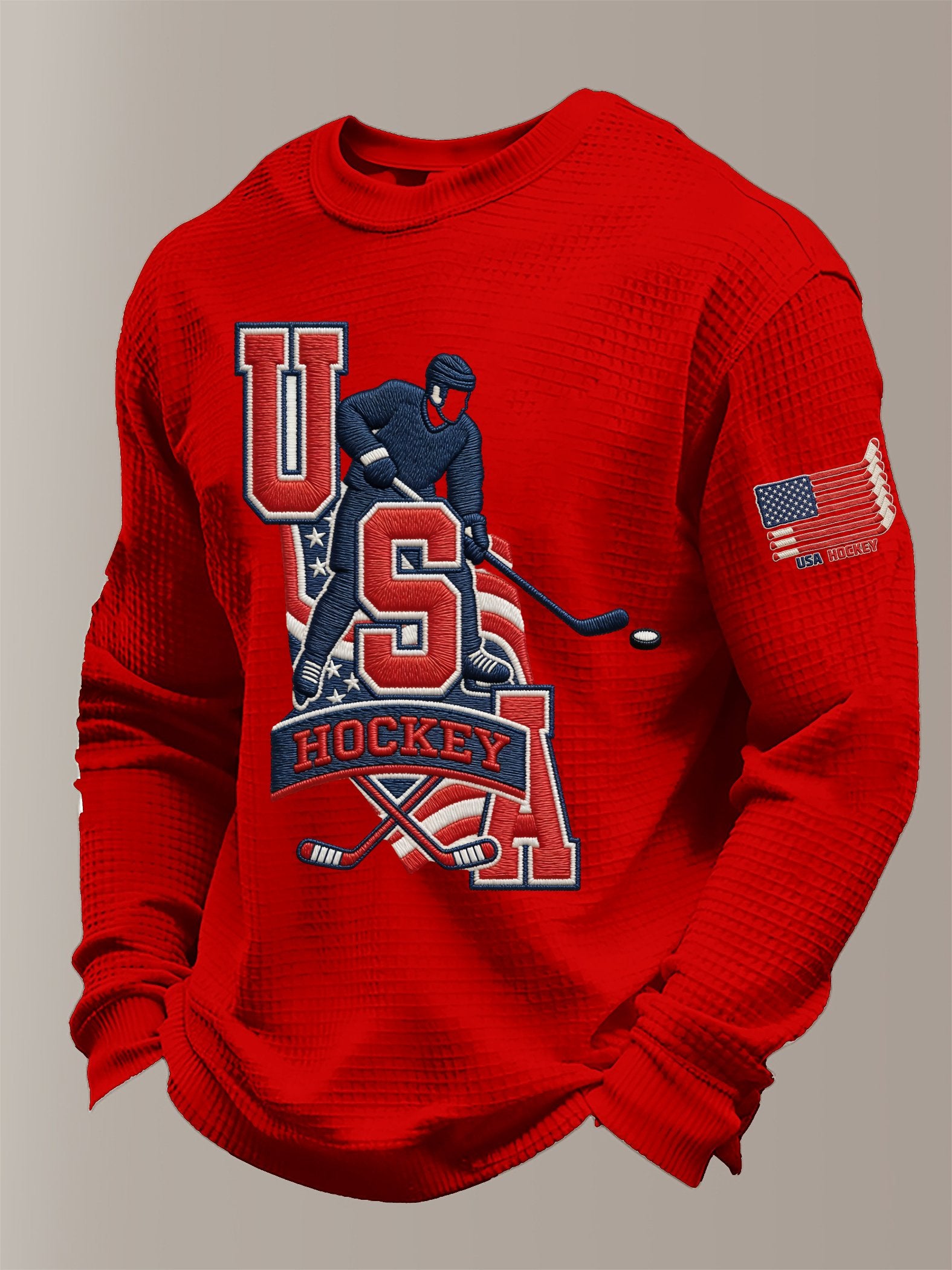 Women's  Hockey Print Sweatshirt