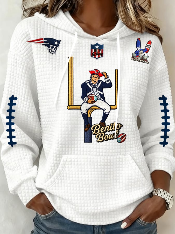 Women's Football Print Casual Sweatshirt