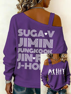 Women's BTS lovers Printed Sweatshirt